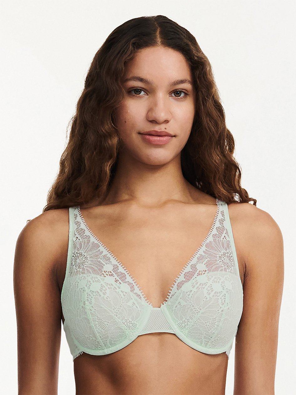 Green Chantelle Day to Night Lace Lightweight Plunge Women Bras | GYB2089VA