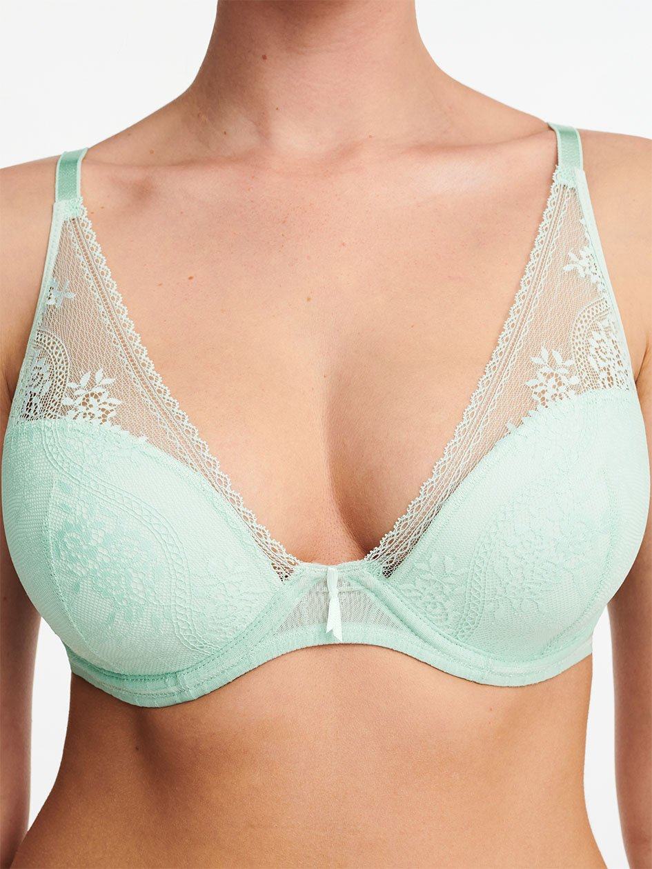 Green Chantelle Maddie Plunge Women T-Shirt Bra | HJE4314LT