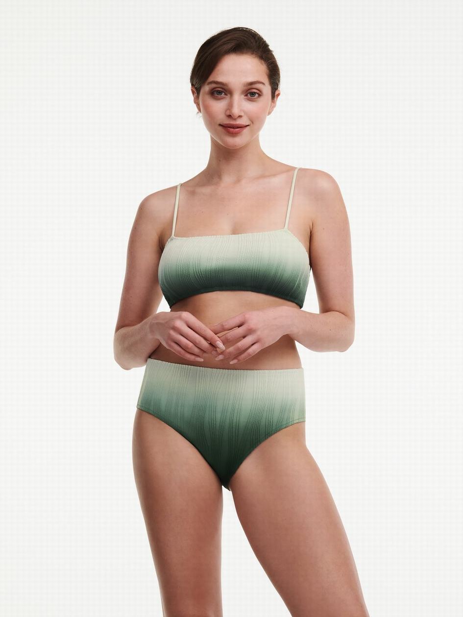 Green Chantelle Pulp Flex Size Swim Women Bikini Tops | EKJ4351NX