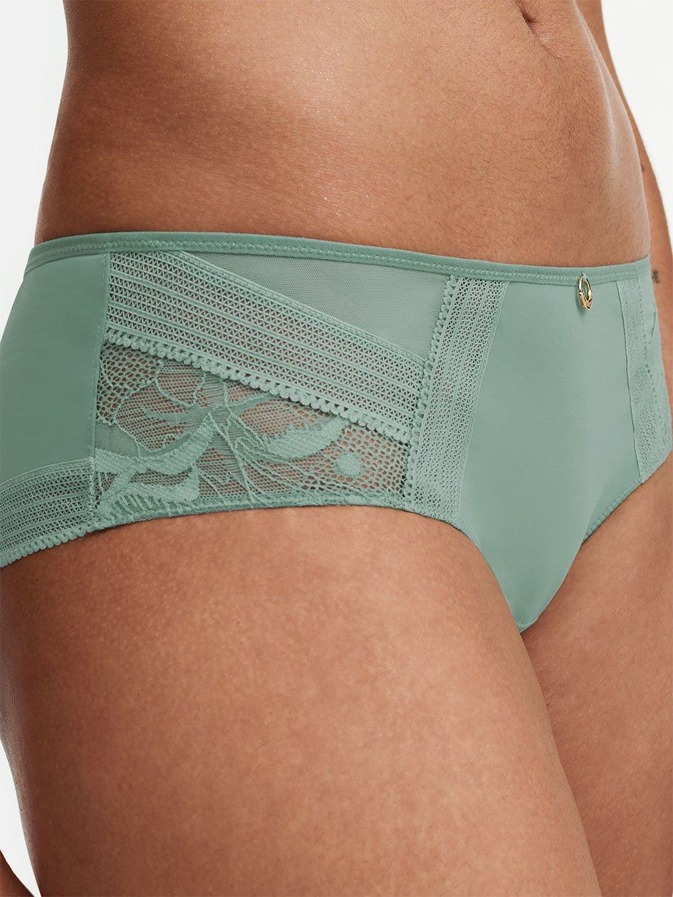 Green Chantelle True Lace Women Hipster Panty | QFD1685KI