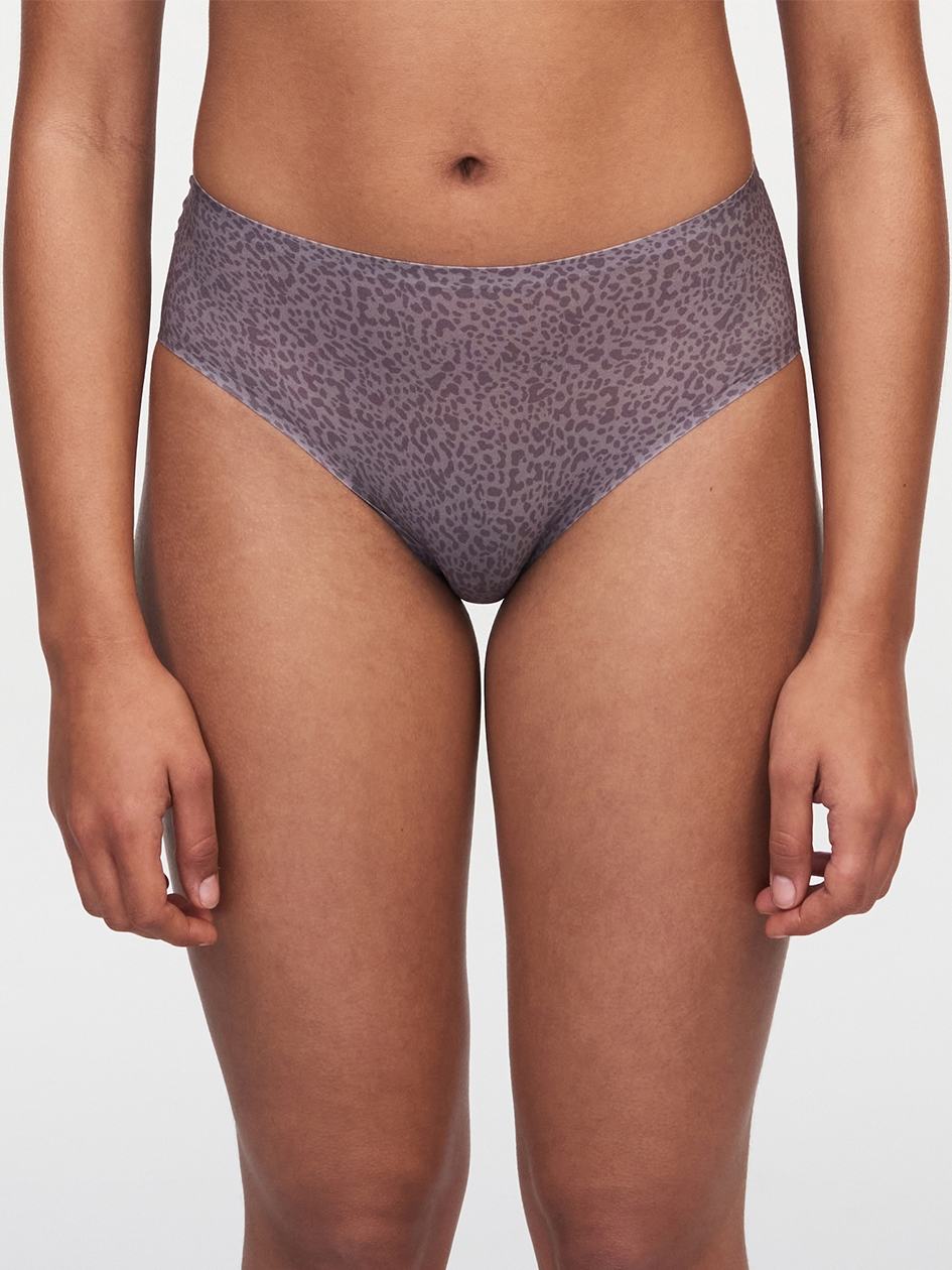 Grey Brown Leopard Chantelle SoftStretch Women Hipster Panty | MNQ9967GC