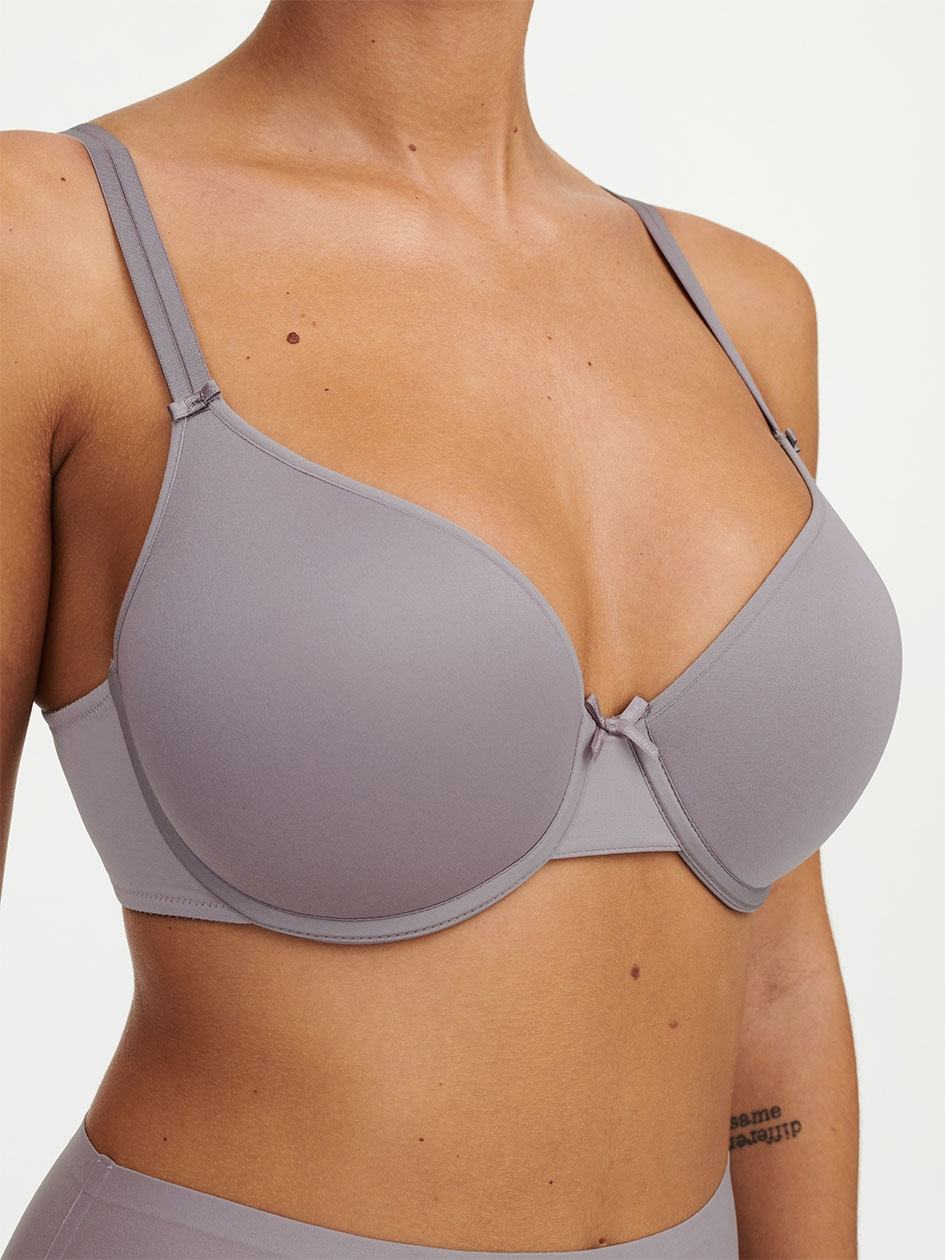 Grey Chantelle Basic Invisible Smooth Support Women T-Shirt Bra | LAL934ZD