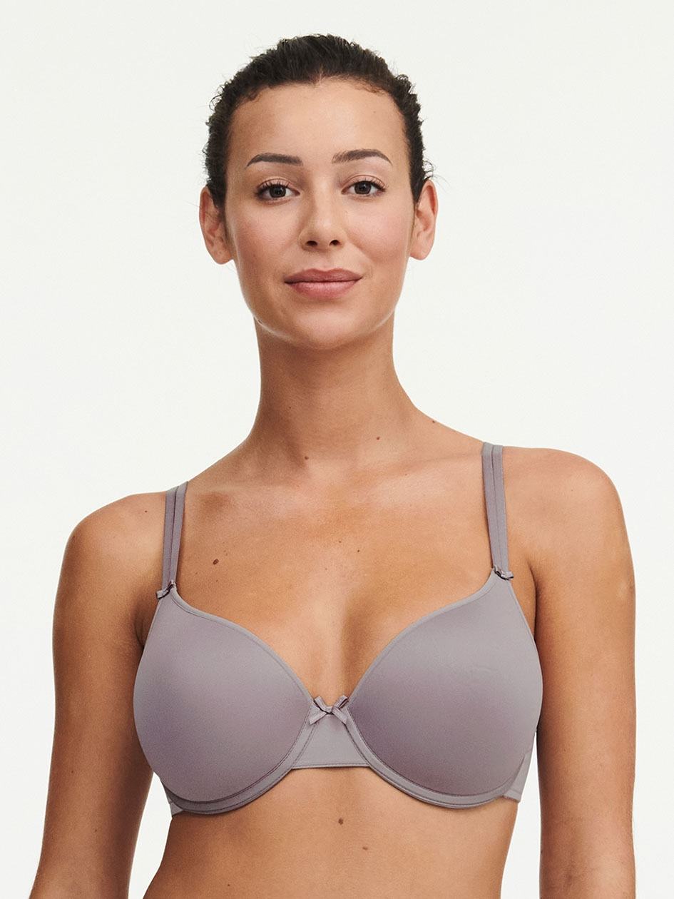 Grey Chantelle Basic Invisible Smooth Support Women T-Shirt Bra | LAL934ZD