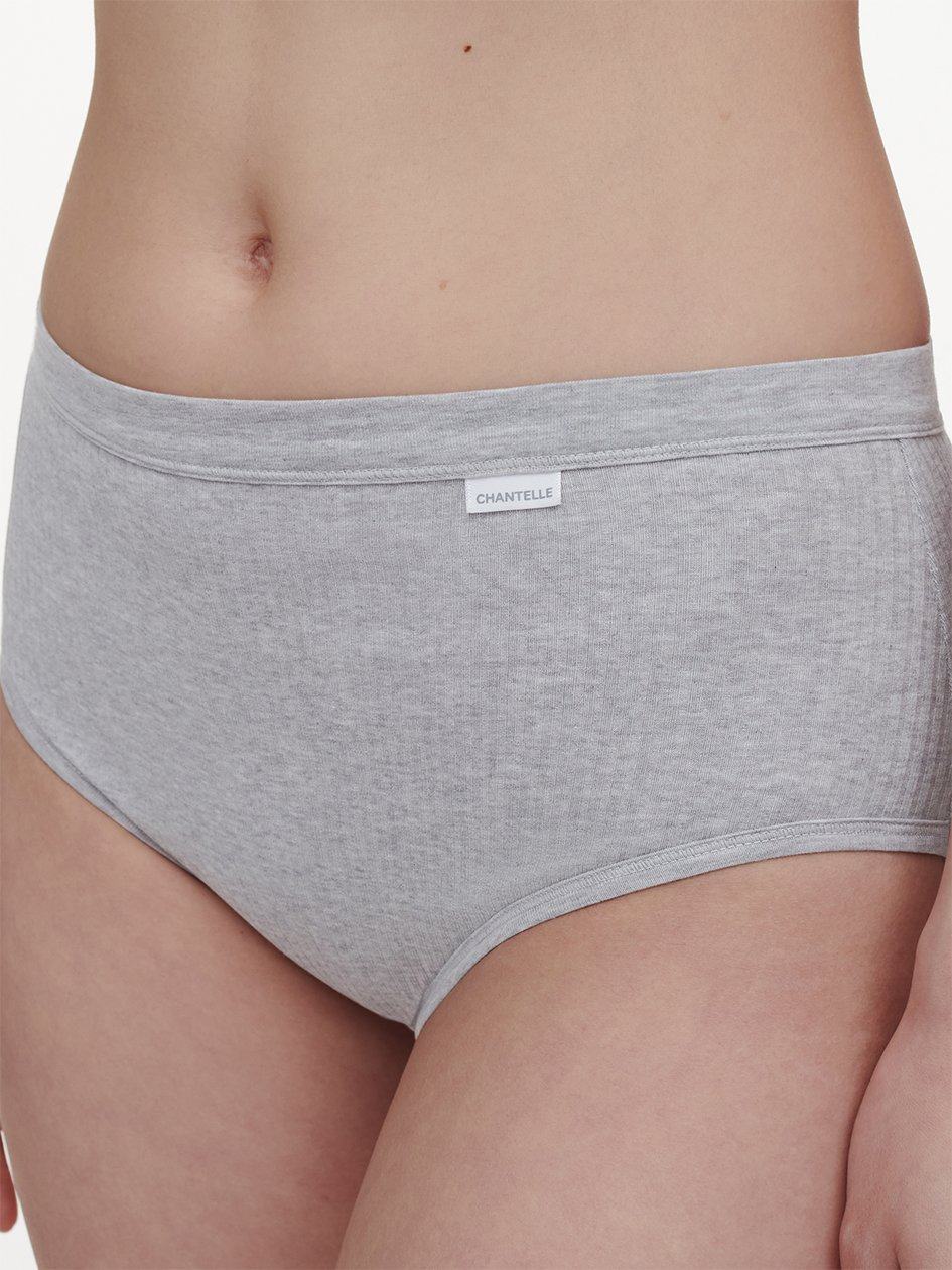 Grey Chantelle Cotton Comfort High Waist Women Briefs | XUJ6546KH