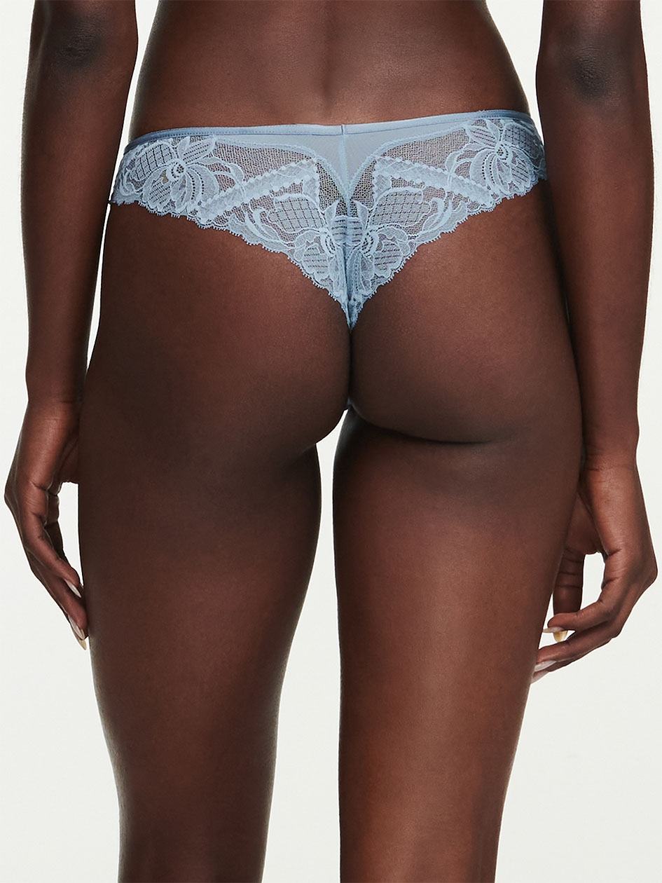 Grey White Chantelle Orangerie Dream Women Thong Panty | NLH904UY