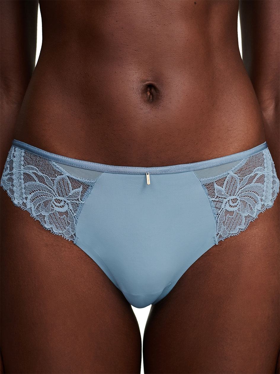 Grey White Chantelle Orangerie Dream Women Thong Panty | NLH904UY