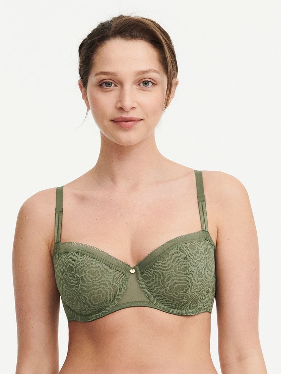 Khaki Green Chantelle C Jolie Demi Women Bras | AUZ845AH