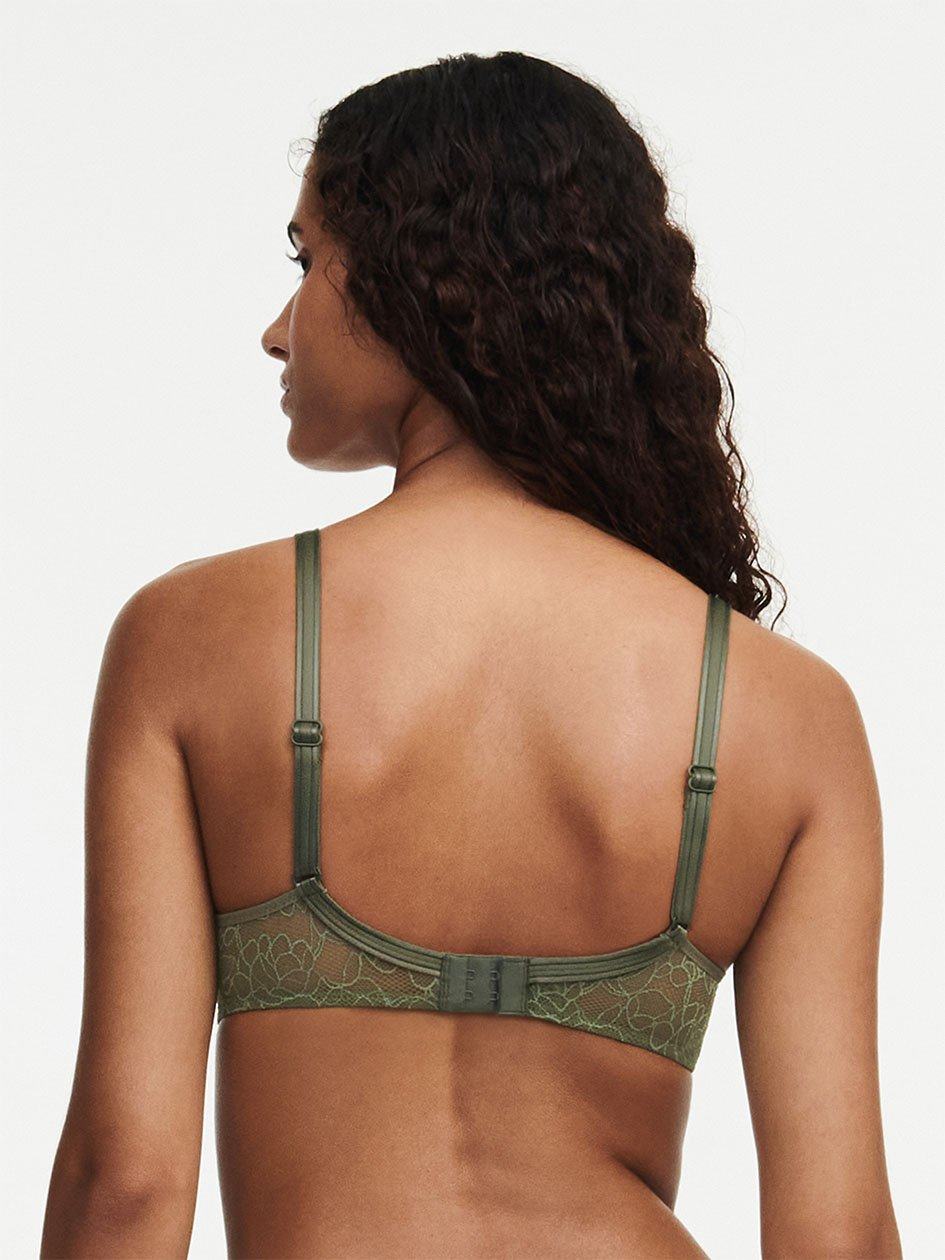 Khaki Green Chantelle Pila Demi Memory Foam Women Bras | CPZ7469VN