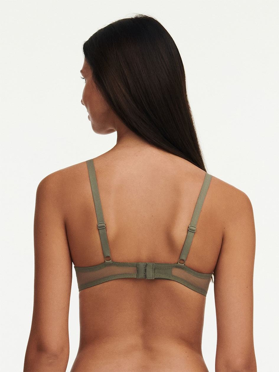 Khaki Green Chantelle Spark Lace Underwire Women Unlined Bra | TUM6170QB