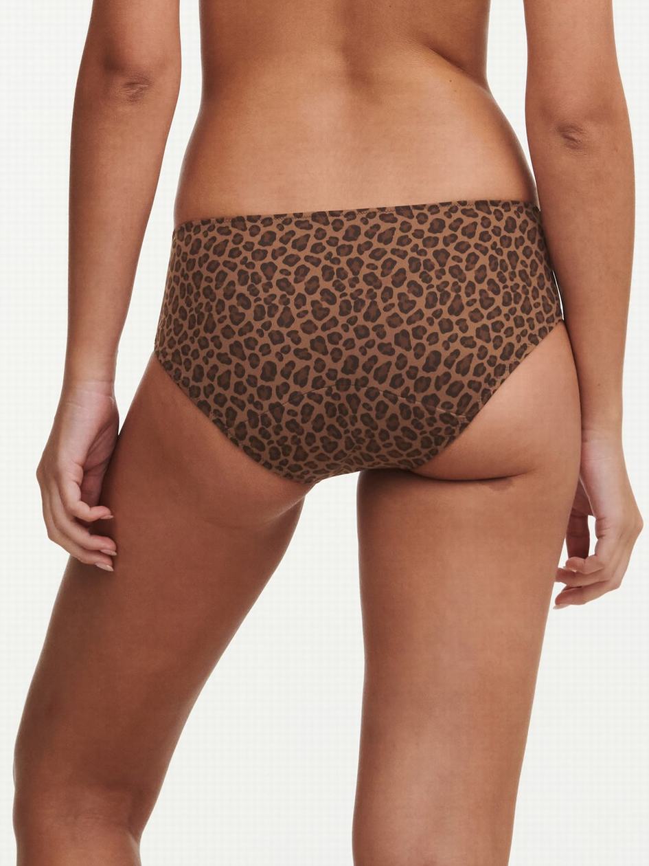 Leopard Chantelle Essential Leakproof Women Briefs | KLK9925MY