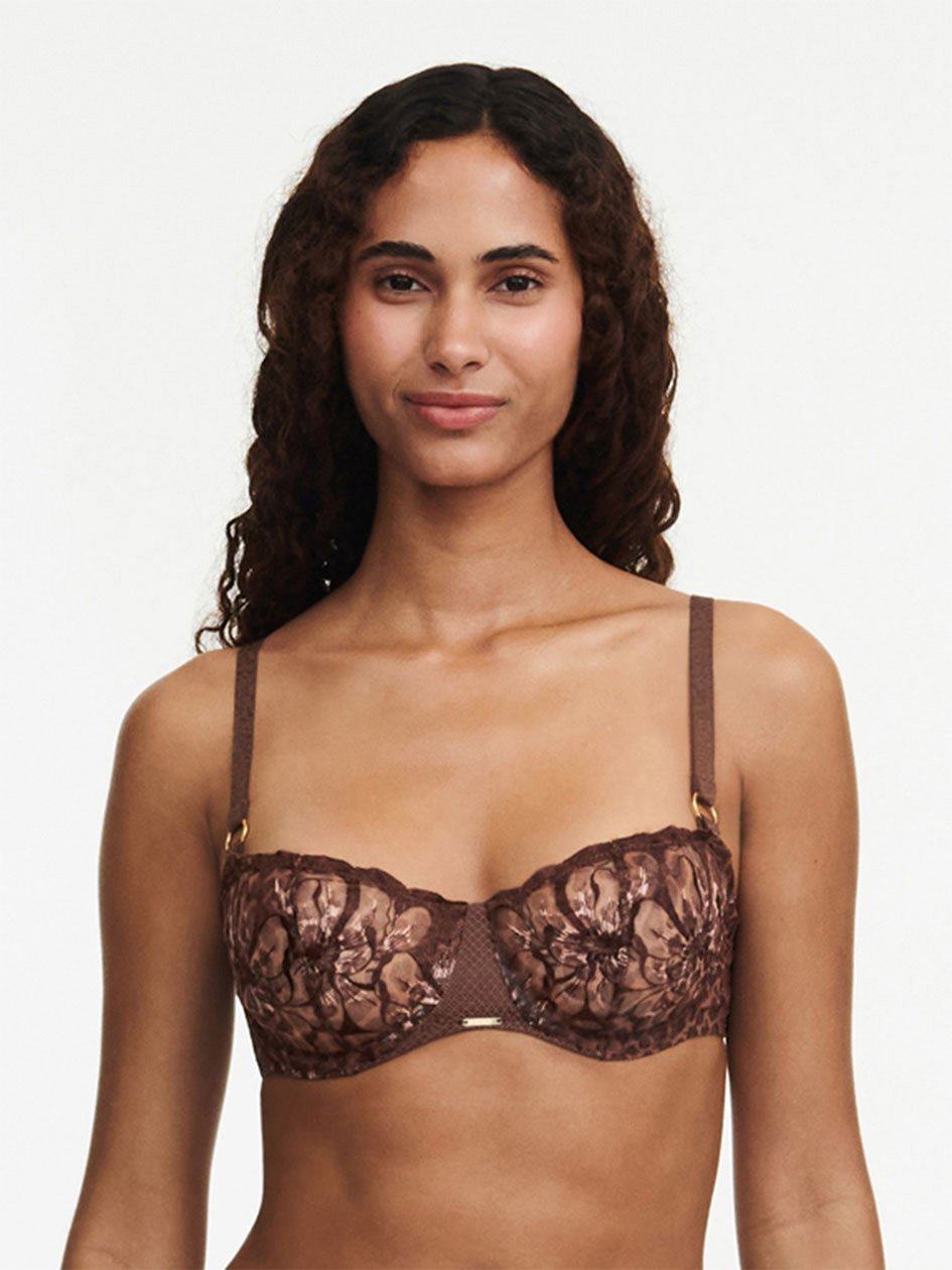 Leopard Chantelle Fleurs Demi Women Bras | RXG1430MF