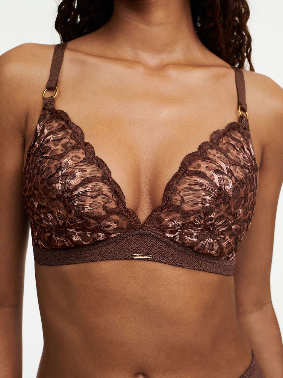 Leopard Chantelle Fleurs Wirefree Women Bras | SYL3994ZL