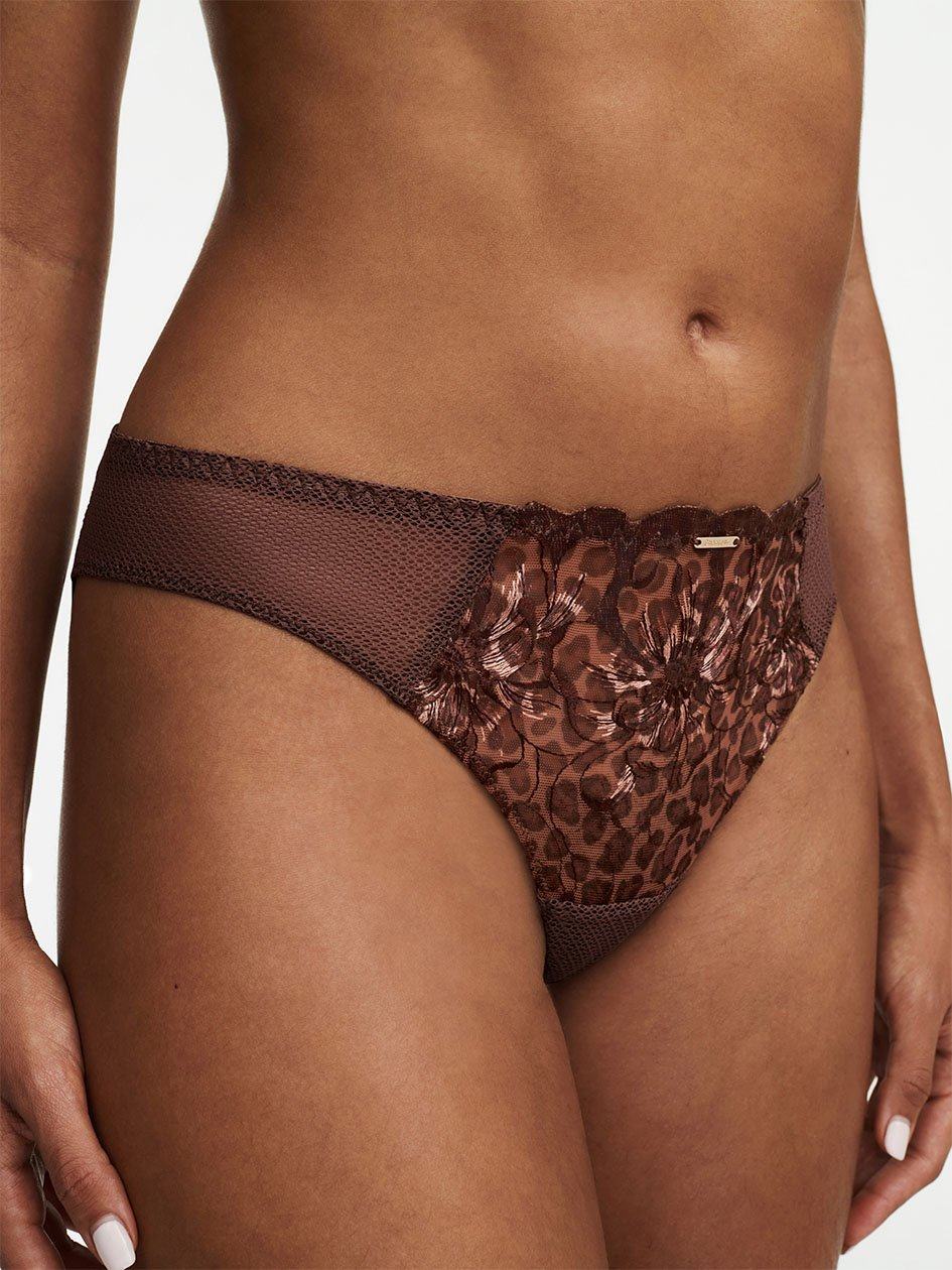 Leopard Chantelle Fleurs Women Thong Panty | OHD7310UF