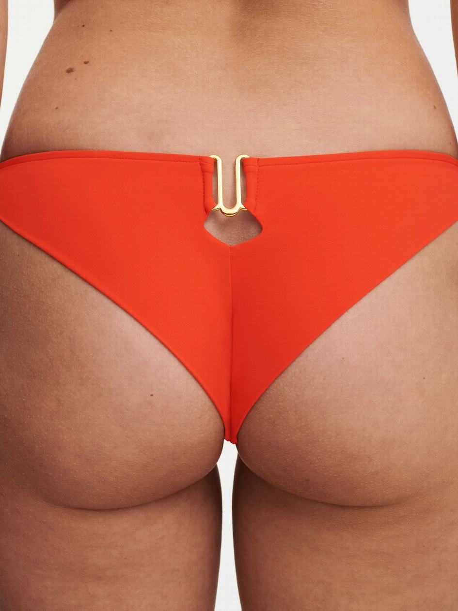 Light Orange Chantelle Glow Swim Women Bikini Bottoms | IJU7671YP