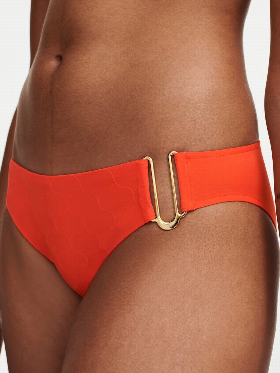 Light Orange Chantelle Glow Swim Women Bikini Bottoms | EME8295AT