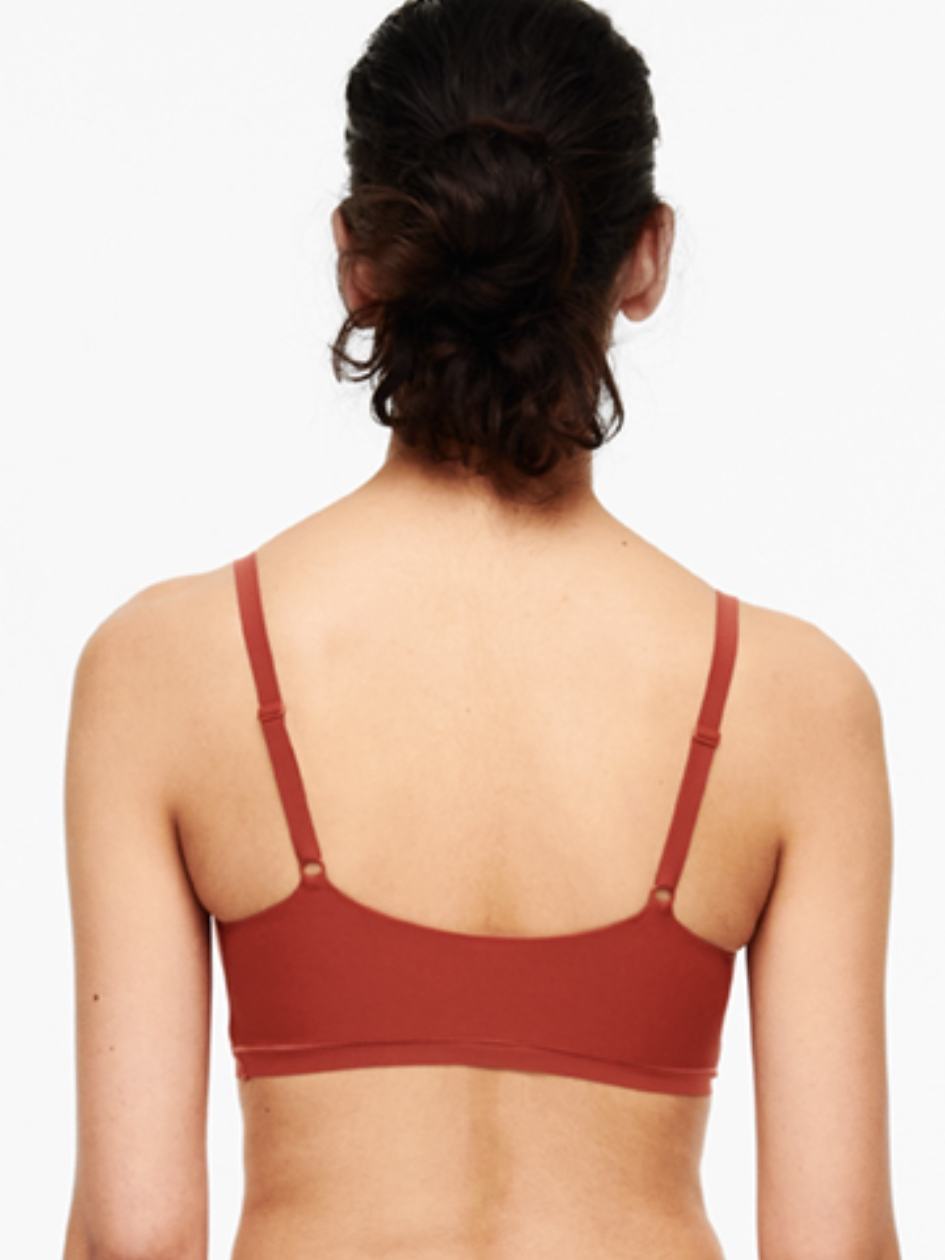 Orange Chantelle SoftStretch Scoop Padded Women Bralettes | LLZ9598CT