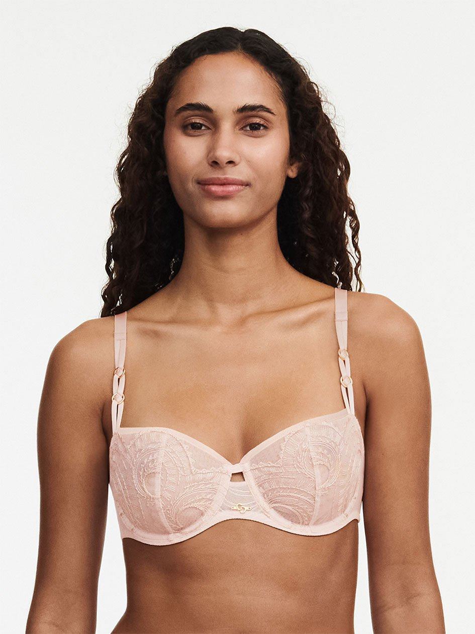 Pink Chantelle Mystic Dream Lace Demi Women Unlined Bra | PRU936PG