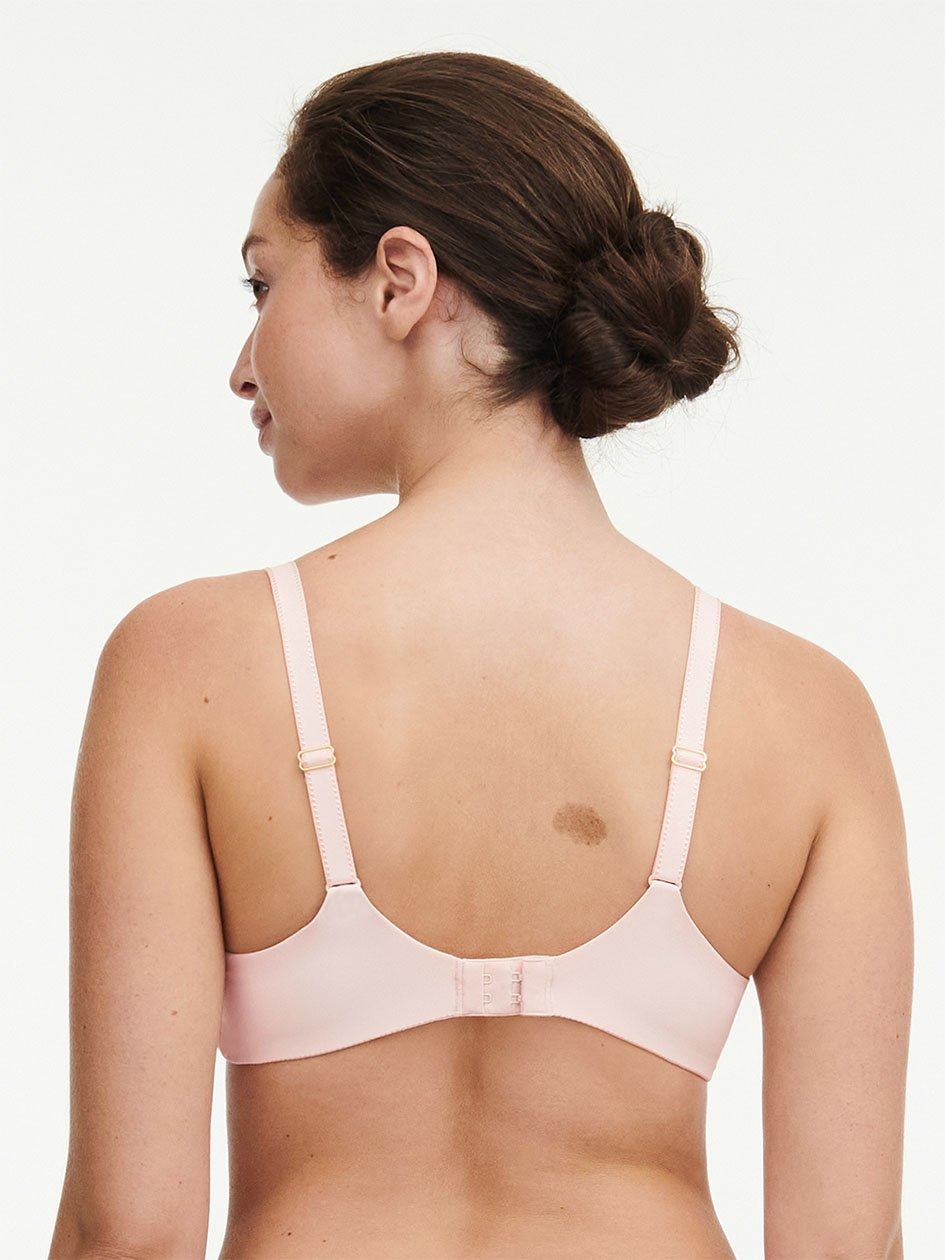 Pink Chantelle Orangerie Dream Lace Contour Plunge Women Bras | SUG2716LX