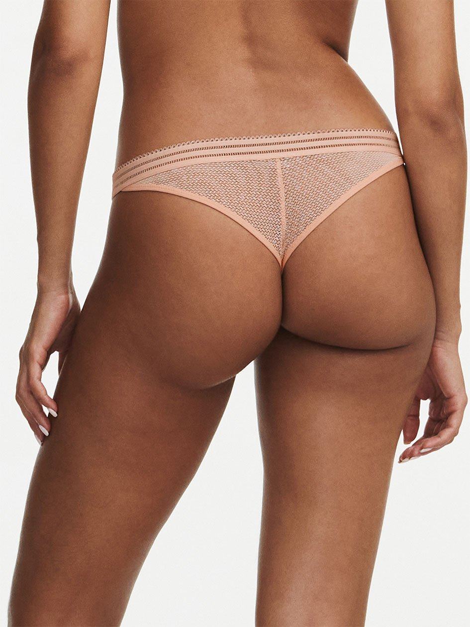 Pink Chantelle Sofie Lace Women Thong Panty | KUF1869XO