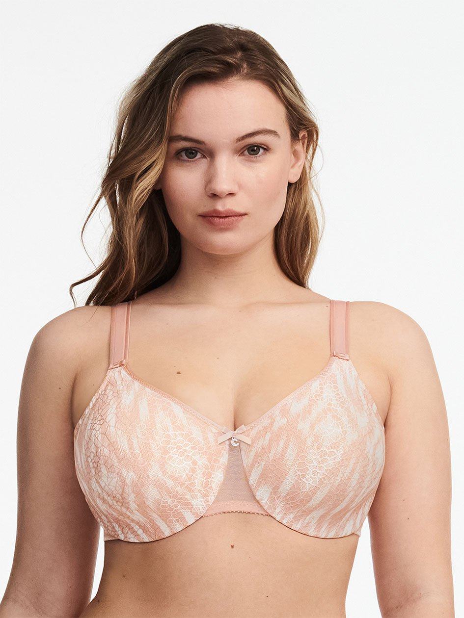 Pink White Chantelle C Magnifique Seamless Minimizer Women Unlined Bra | SKV405NU