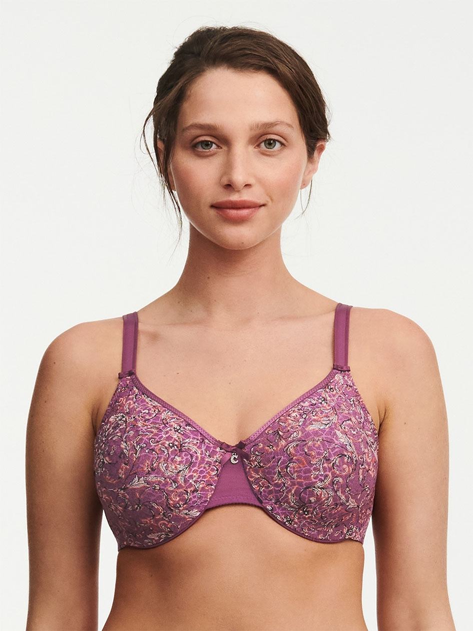 Purple Chantelle C Magnifique Seamless Minimizer Women Unlined Bra | QOU1619CN