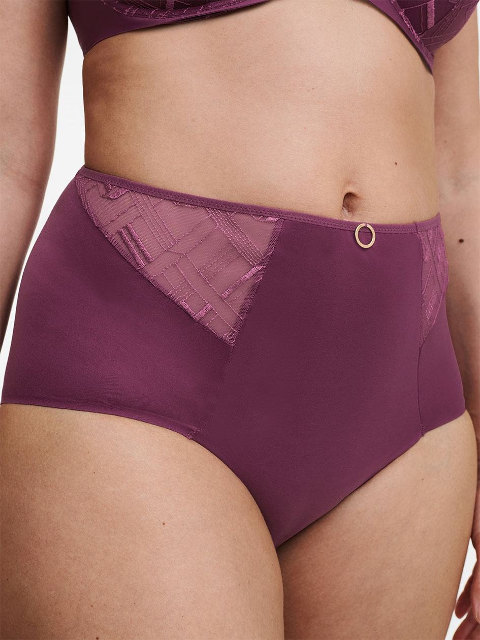 Purple Chantelle Graphic Support Smoothing Full Women Briefs | DQQ772PV