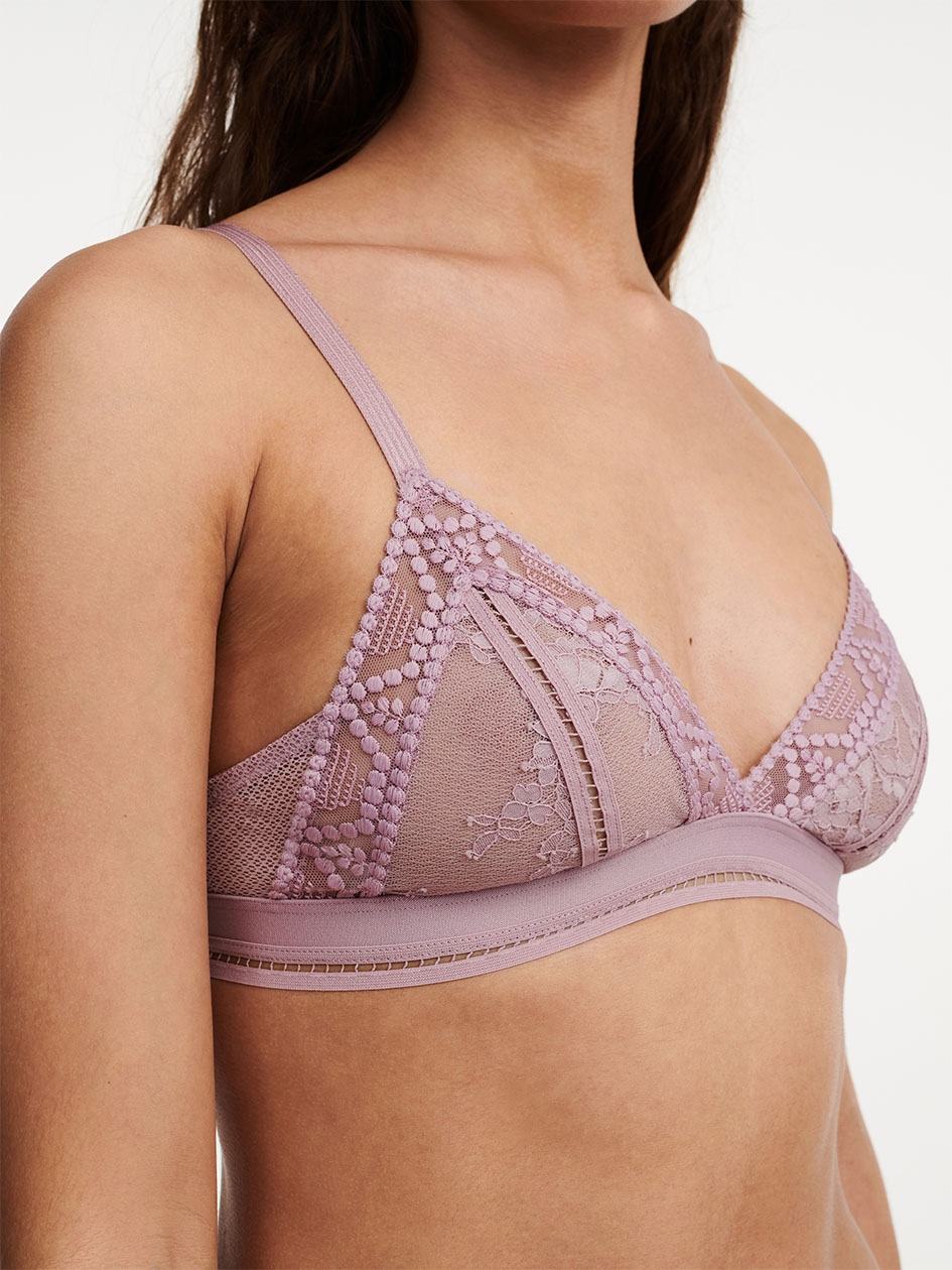 Purple Chantelle Olivia Wireless Women Bras | SGT1738EL