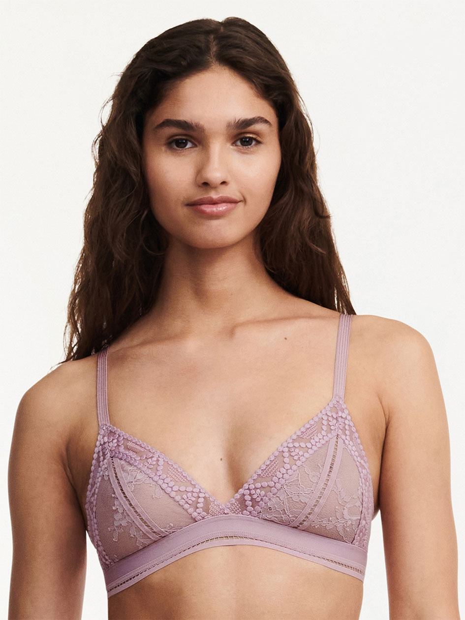 Purple Chantelle Olivia Wireless Women Bras | SGT1738EL