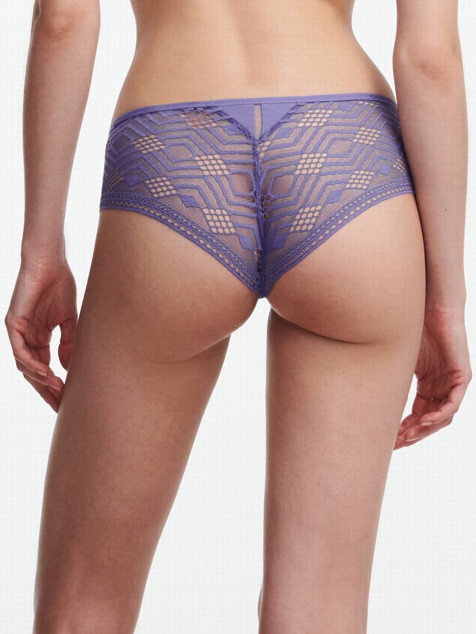 Purple Chantelle Ondine Women Hipster Panty | CXO9865GT