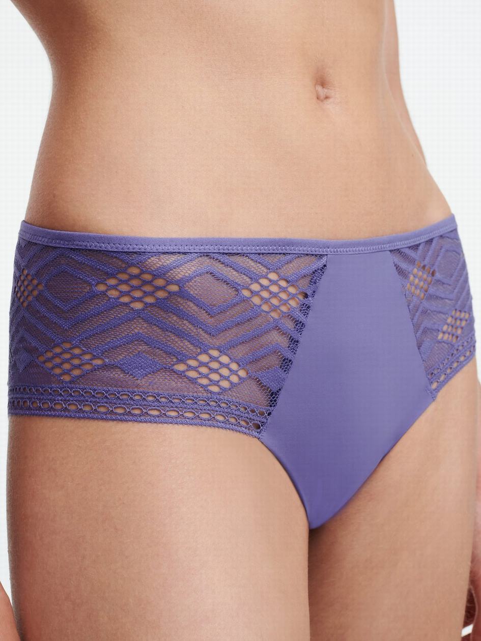 Purple Chantelle Ondine Women Hipster Panty | CXO9865GT