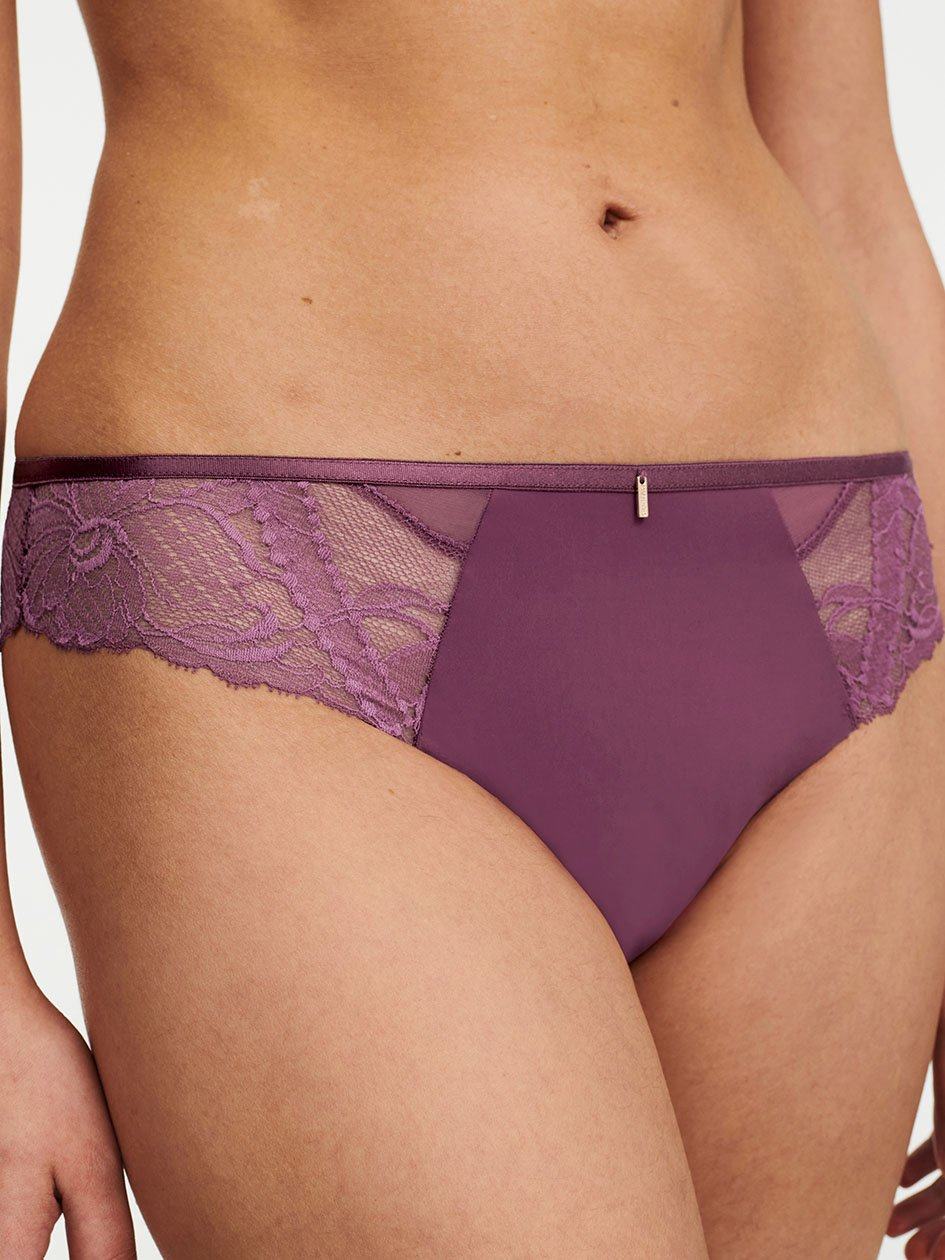 Purple Chantelle Orangerie Dream Women Thong Panty | LEE7319MN