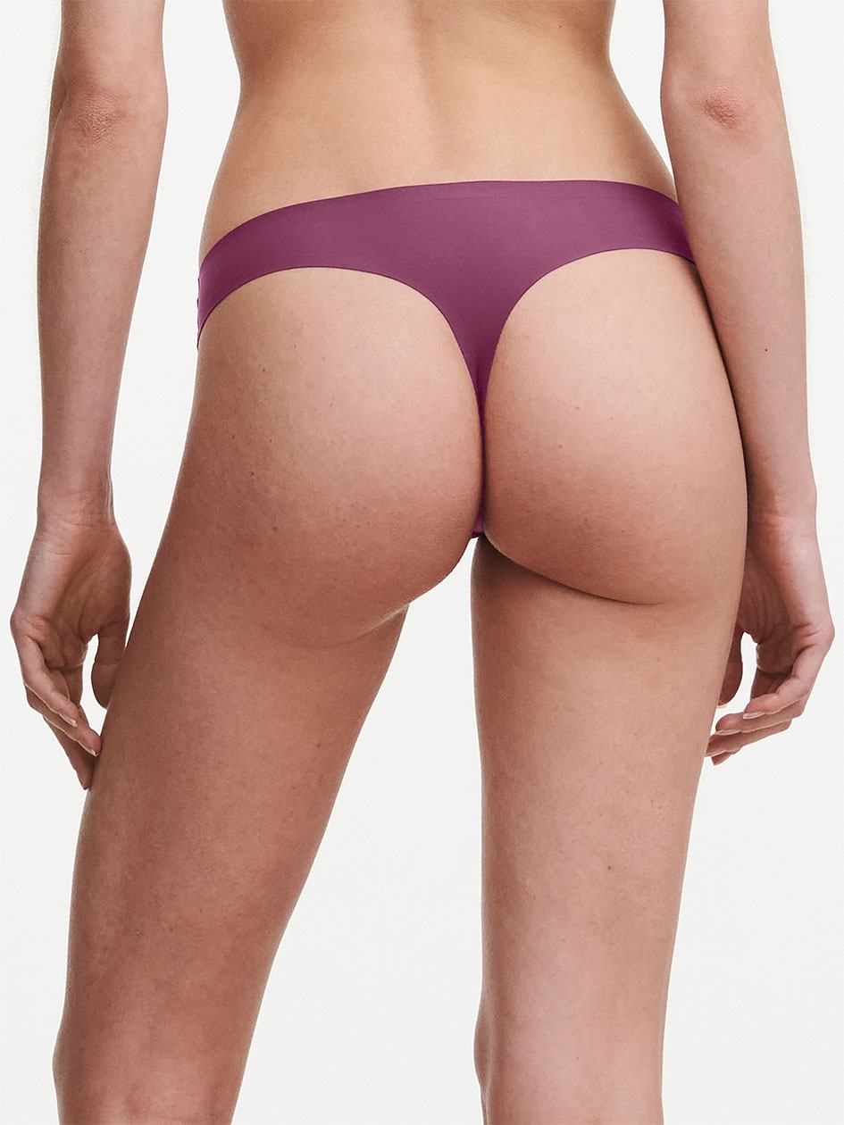 Purple Chantelle SoftStretch Women Thong Panty | OAT4643AL