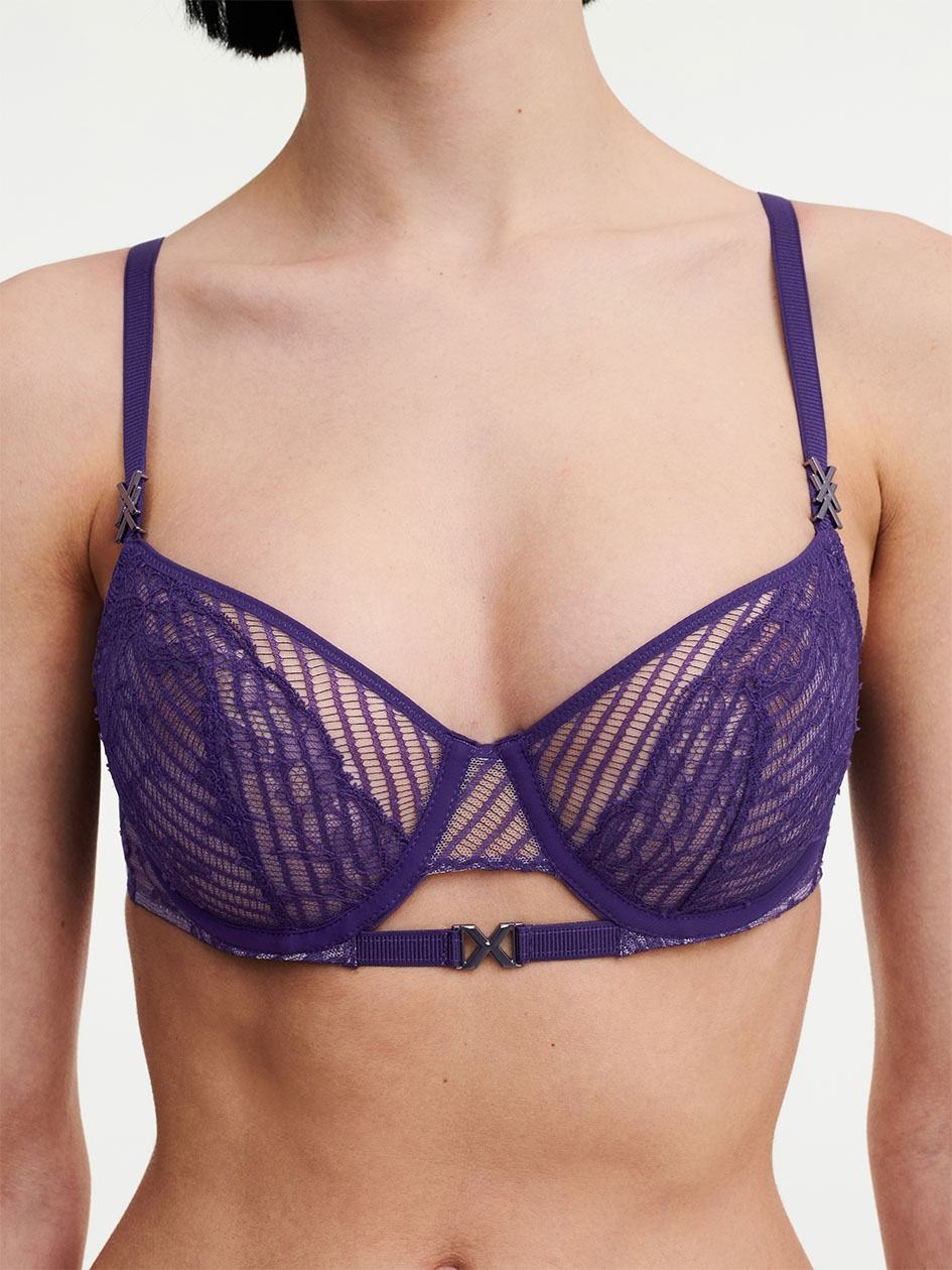 Purple Chantelle tXture Demi Women Bras | BGH3090VD