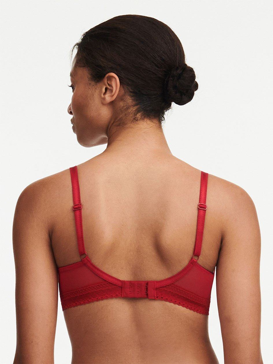 Red Chantelle Festivite Lace Plunge Women Bras | VVG4328AD