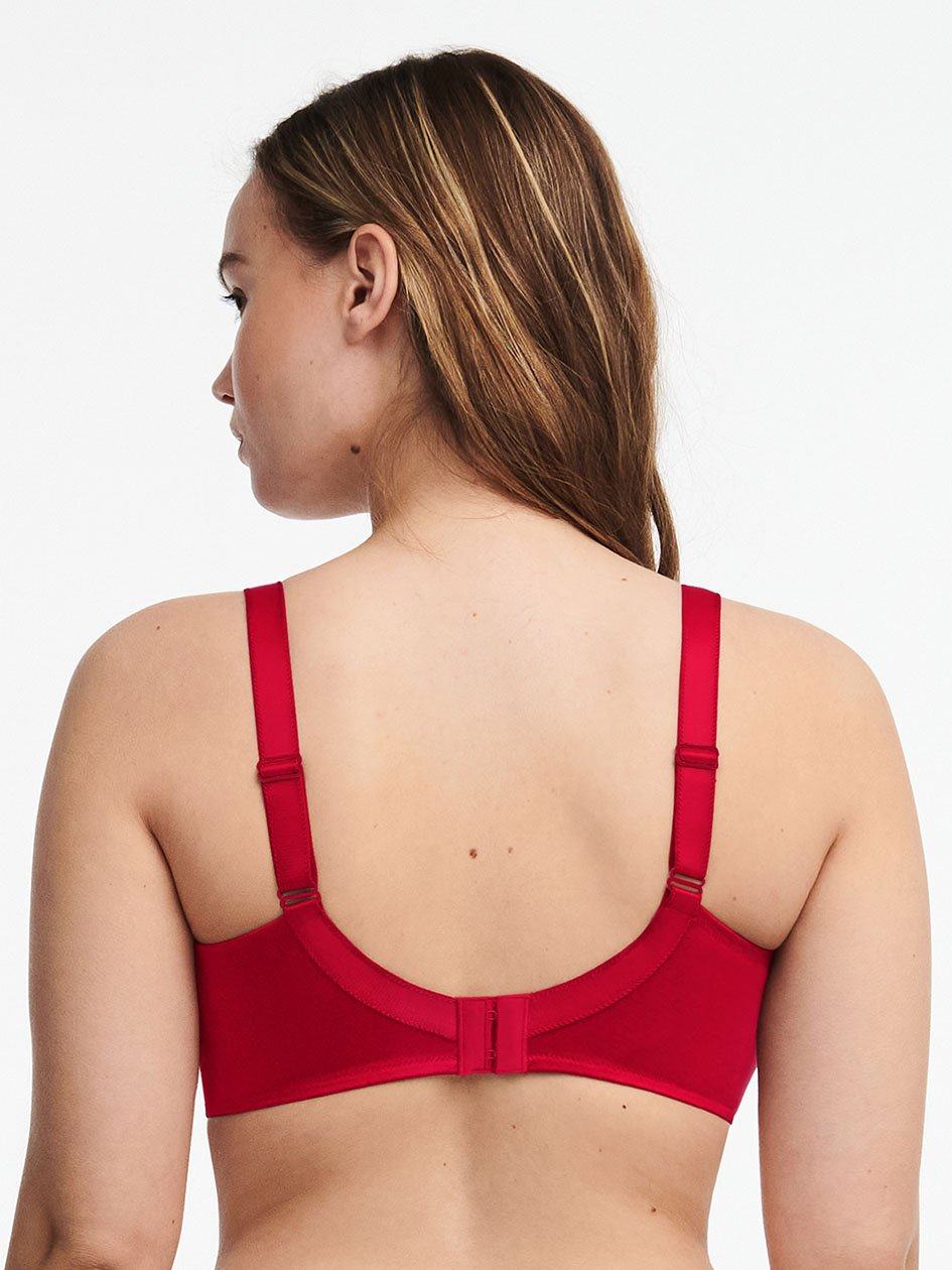 Red Chantelle Hedona Seamless Minimizer Women Unlined Bra | JNQ683SW