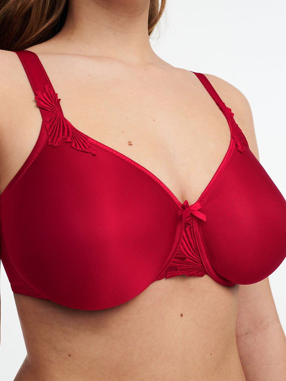 Red Chantelle Hedona Seamless Minimizer Women Unlined Bra | JNQ683SW