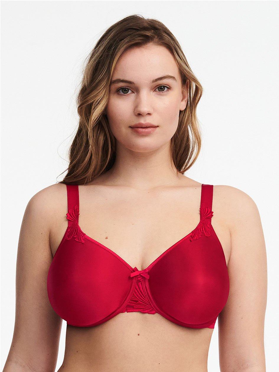 Red Chantelle Hedona Seamless Minimizer Women Unlined Bra | JNQ683SW