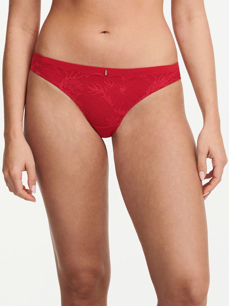 Red Chantelle Midnight Flowers Women Thong Panty | ZTD8339LW