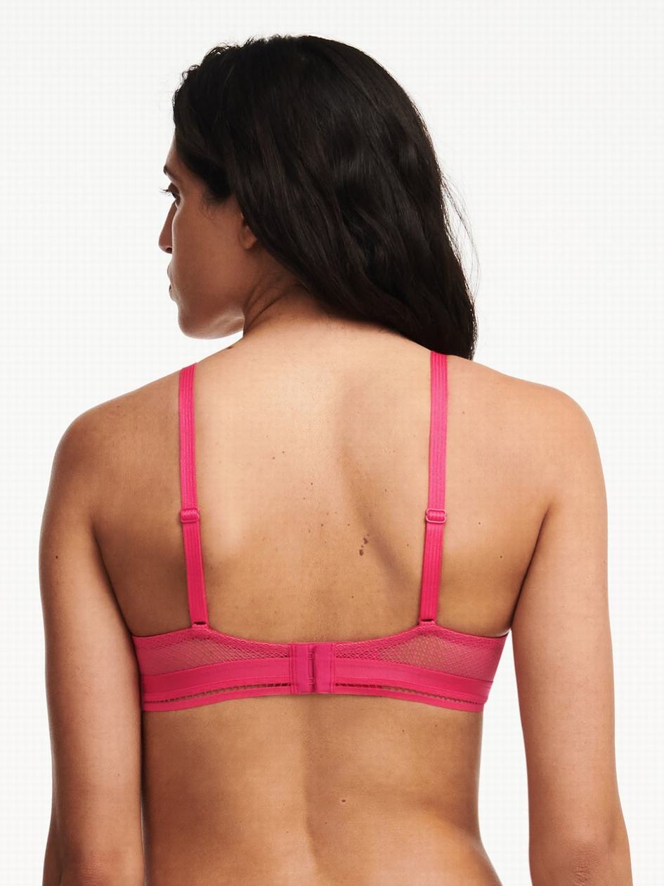 Red Chantelle Olivia Wireless Women Bras | JNH7213SH