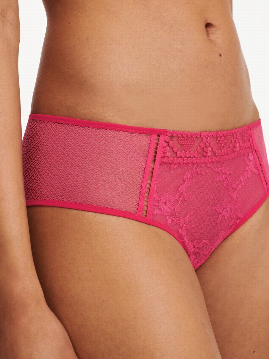 Red Chantelle Olivia Women Hipster Panty | KRC5775RT