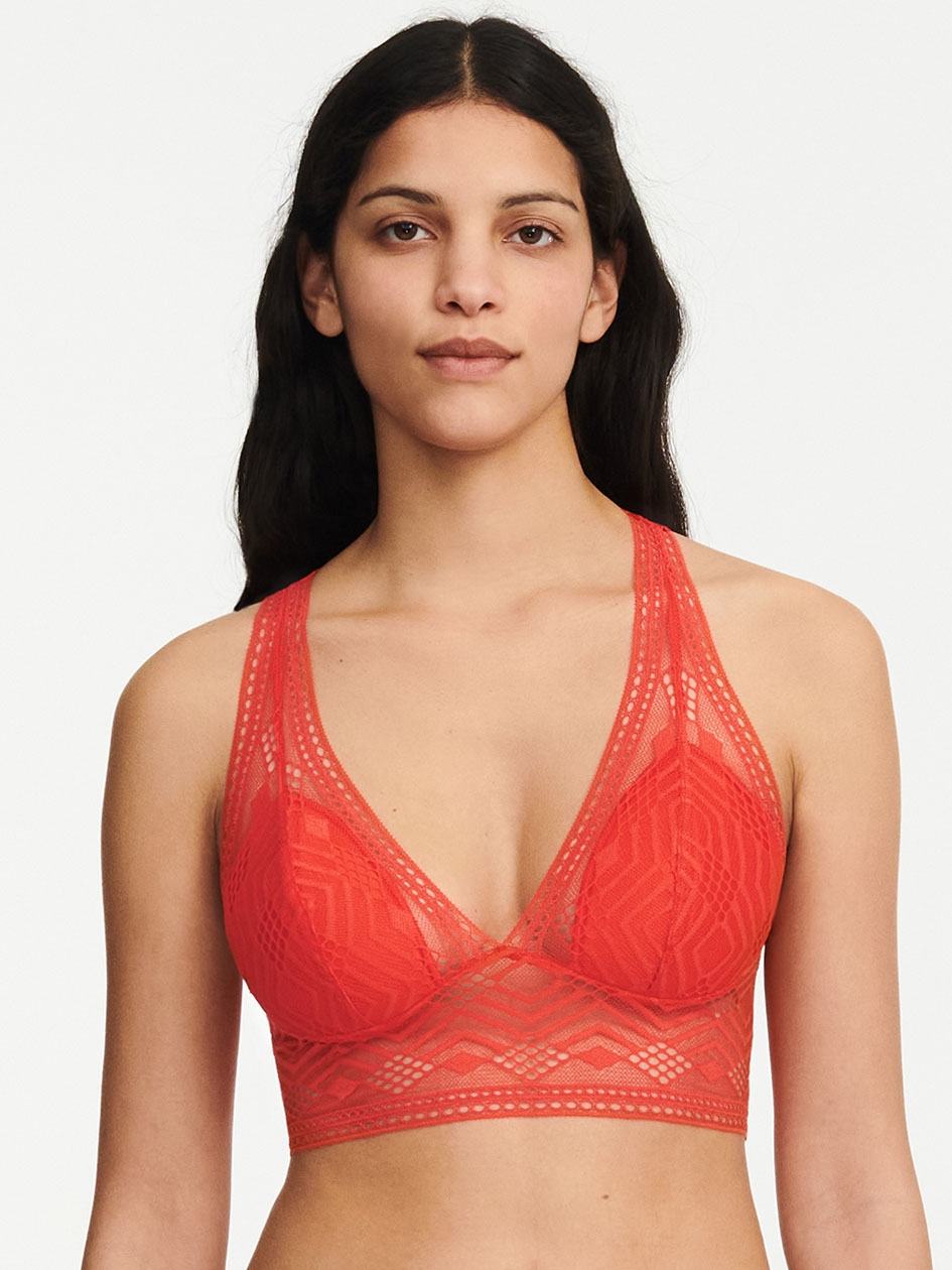 Red Chantelle Ondine Wireless Women Bras | KRQ8628QG