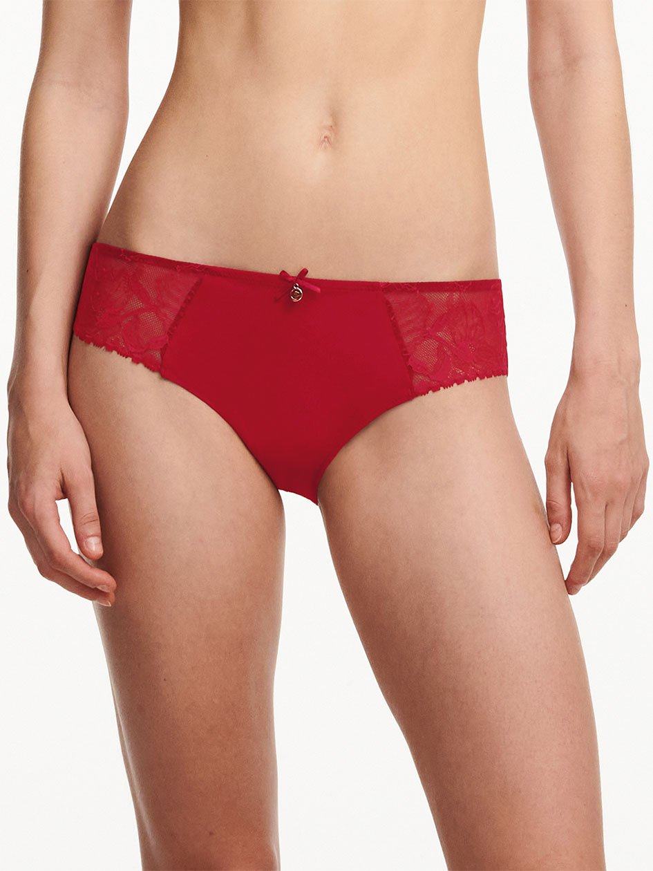 Red Chantelle Orchids Women Briefs | JDP2175MB