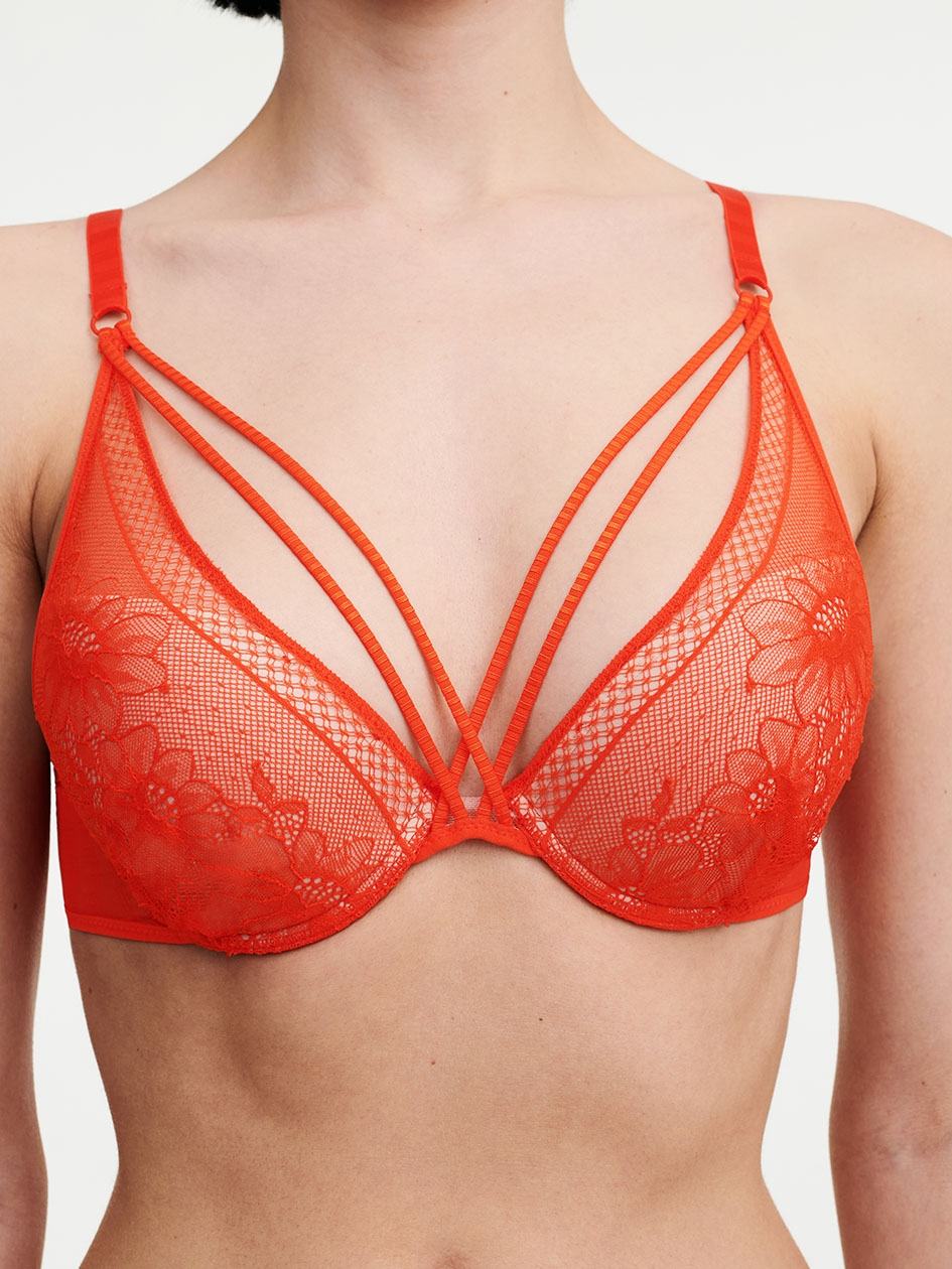 Red Chantelle Rebecca Push-up Women Bra | RVZ8312XA