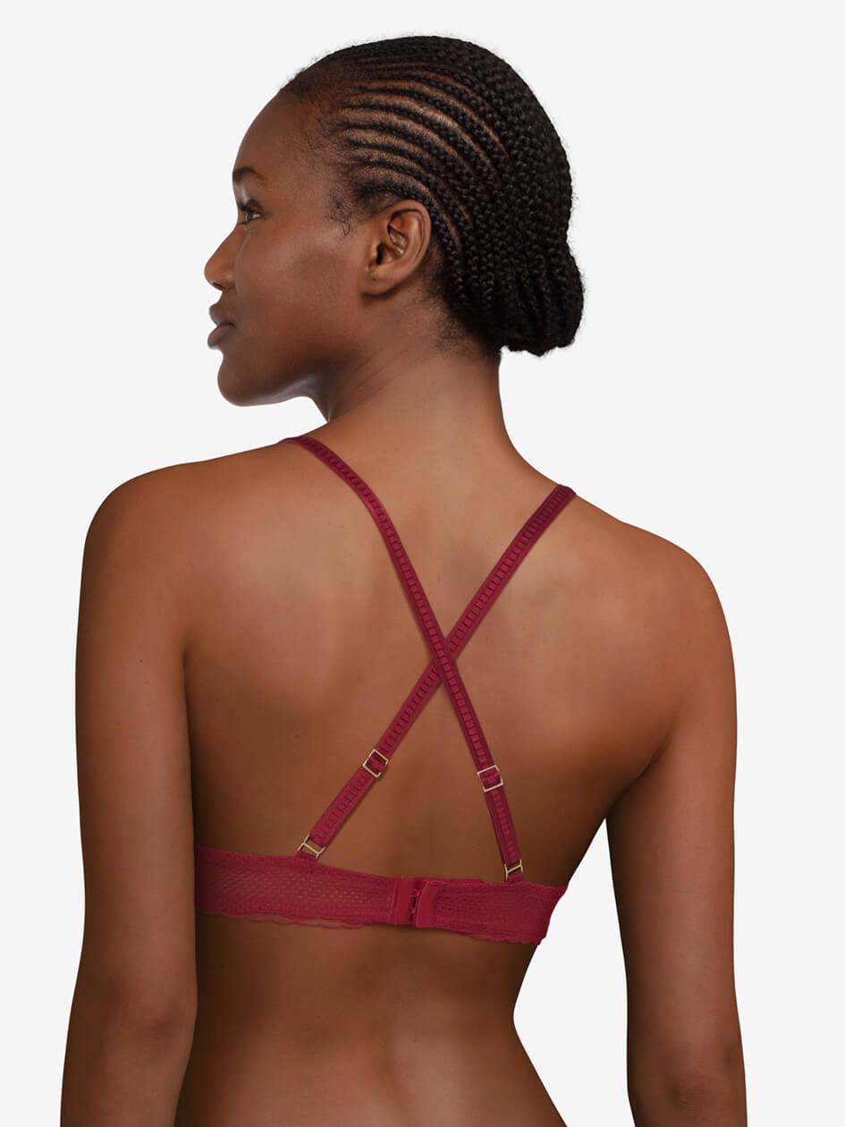 Red Chantelle Tailor Wireless Triangle Women Bras | WKA9976FE