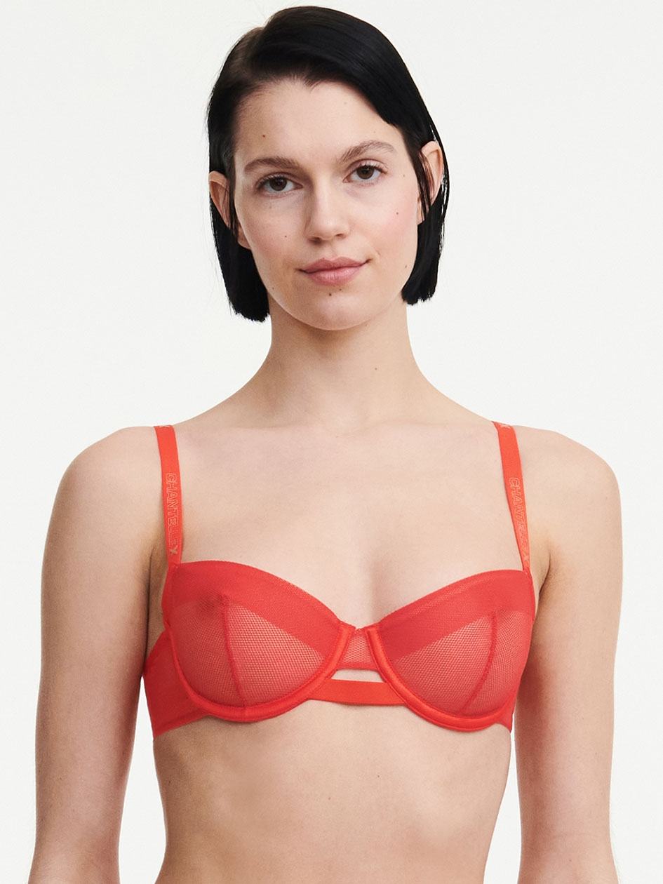 Red Chantelle Xpose Demi Women Bras | SHJ5167OM