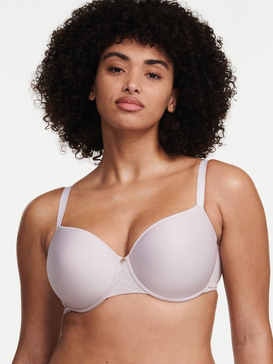 Rose Grey Chantelle Lucie Lace Sexy Comfort Women T-Shirt Bra | STK5799YT