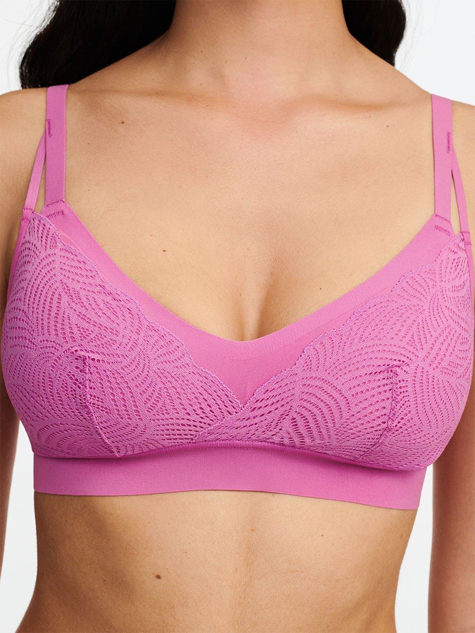 Rose Pink Chantelle SoftStretch Lace Women Bralettes | DGO6275FR