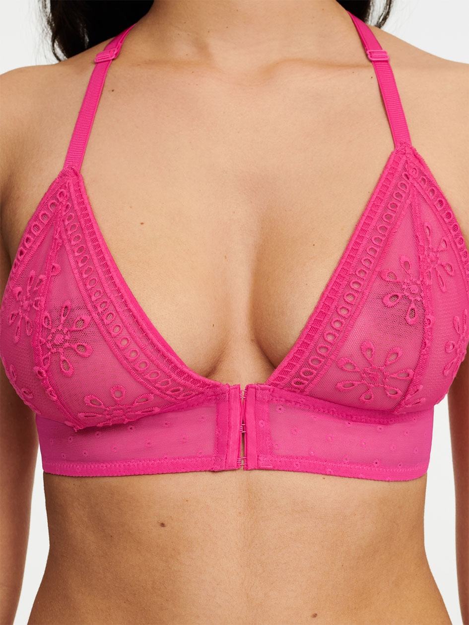 Rose Red Chantelle Prisca Wireless Women Bras | LWG245XX