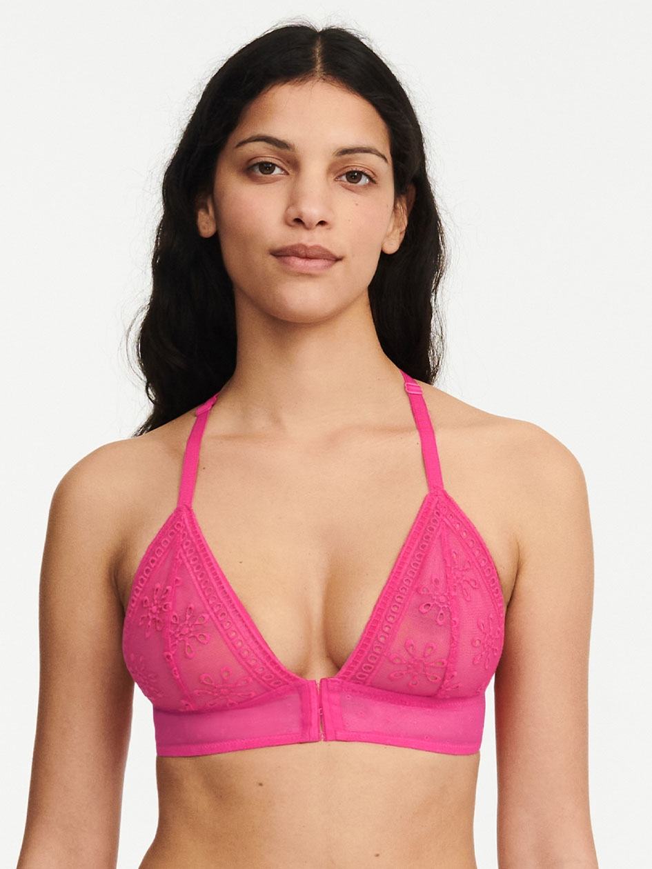 Rose Red Chantelle Prisca Wireless Women Bras | LWG245XX