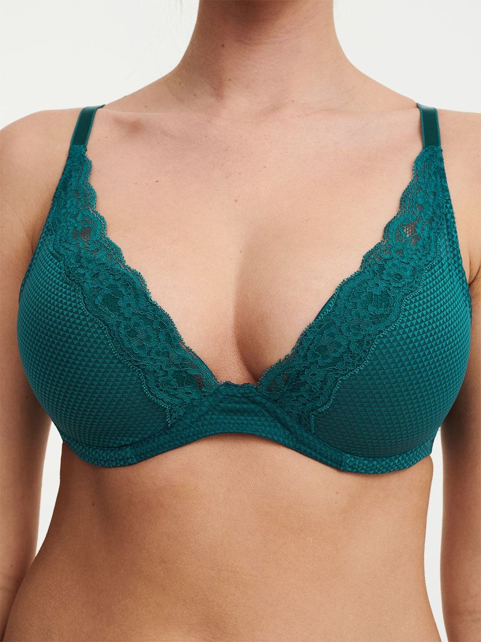 Turquoise Chantelle Brooklyn Plunge Women Bras | BHM8444QP